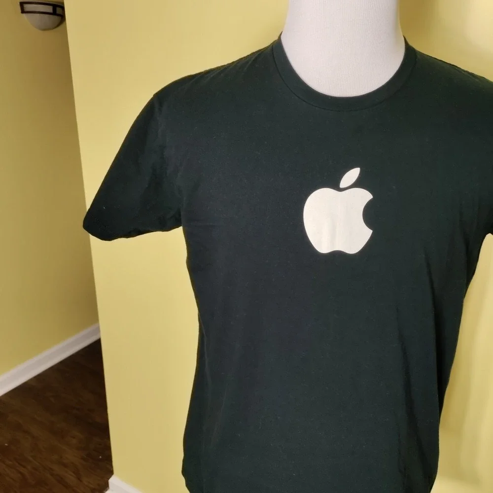 Apple Macintosh‎ Logo T Shirt G5 Unisex Large Black Made in USA